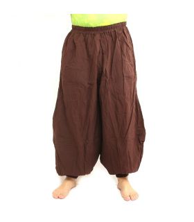 Harem pants cotton brown