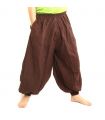 Harem pants cotton brown