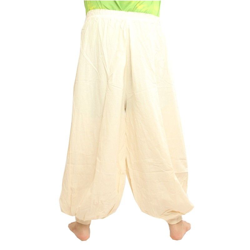 Harem pants cotton undyed