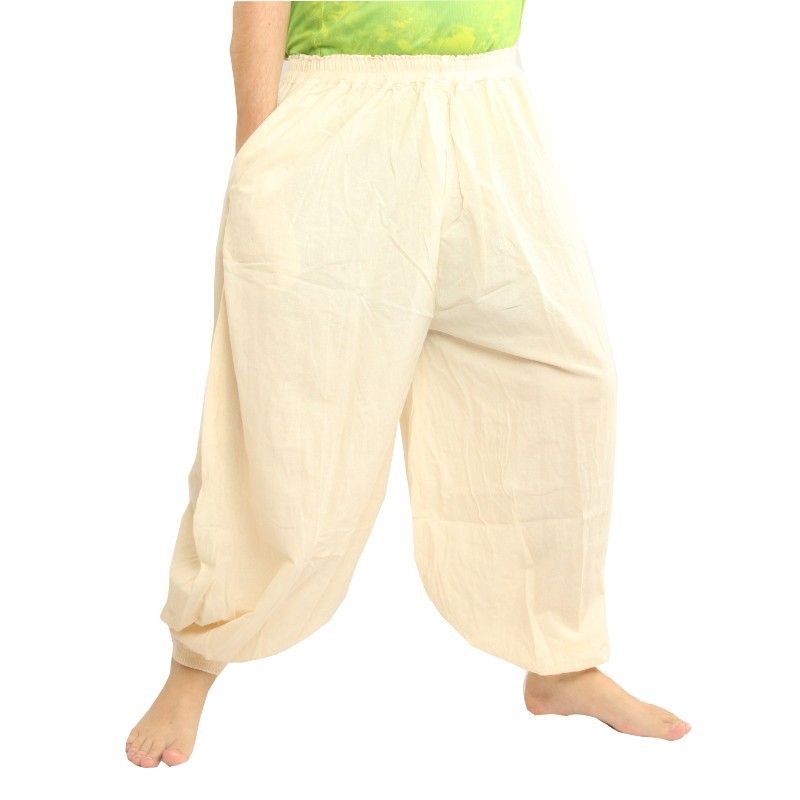 Harem pants cotton undyed