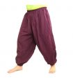 Harem pants cotton magenta