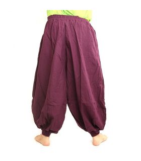 Harem pants cotton magenta