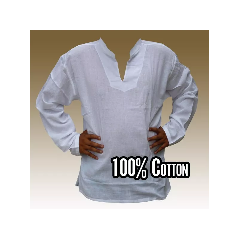 Thai cotton shirt white size XXL