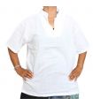 Razia Fashion - light cotton shirt white size M
