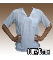 Razia Fashion - camisa ligera de algodón tailandés blanco talla L