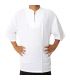 Razia Moda - Fácil camisa de algodón tailandés tamaño XXXL blanca de manga corta
