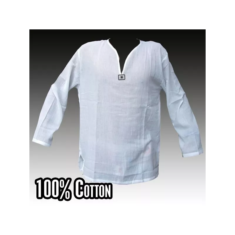 Thai casual shirt cotton white size L