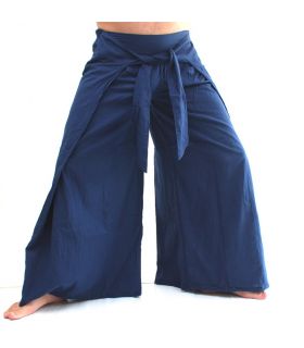 Samurai pants cotton blue SMR-A4