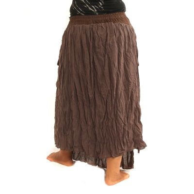 Rock im Knitterlook - zweilagig mit Seitentaschen
