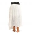 Crinkle look skirt - double layer with side pockets