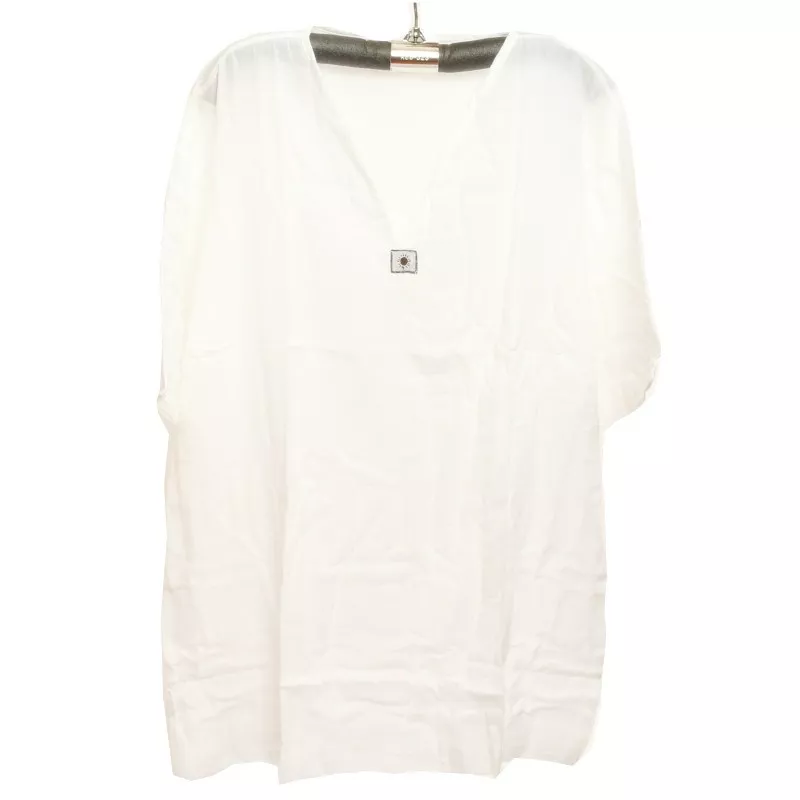 Razia Fashion - Chemise thaïlandaise légère en coton blanc taille XXL