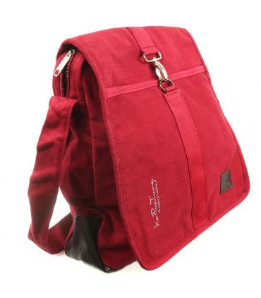 Sac à bandoulière large Ka Pao Tung - Bordeaux Red