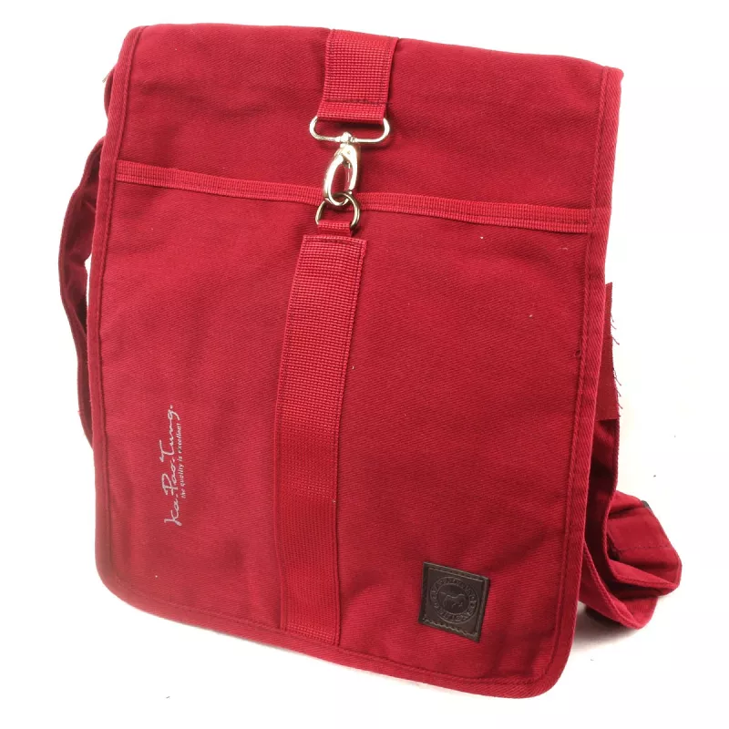Ka Pao Tung Large Shoulder Bag - Bordeaux Red