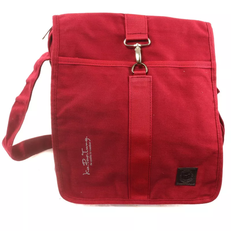 Ka Pao Tung Large Shoulder Bag - Bordeaux Red