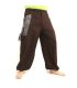 Thai Hippie Hose zum Zubinden Ethno Applikation aus schwerer Baumwolle