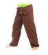 Fisherman pants - brown- Extra long cotton Thai fisherman pants