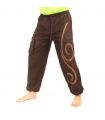 Pantalones Chiller con diseño de garabatos marrón