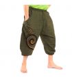 3/5 Pantalones Anchos verde oliva