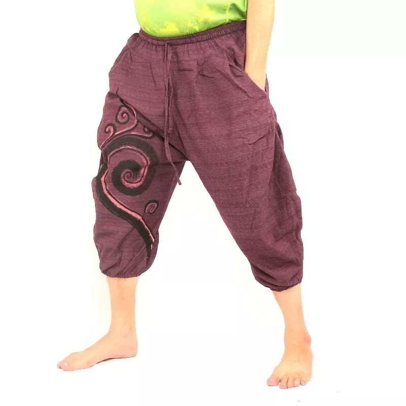 Haremshose Caprihose magenta