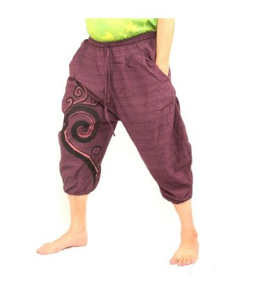 Sarouel Pantalon Capri magenta