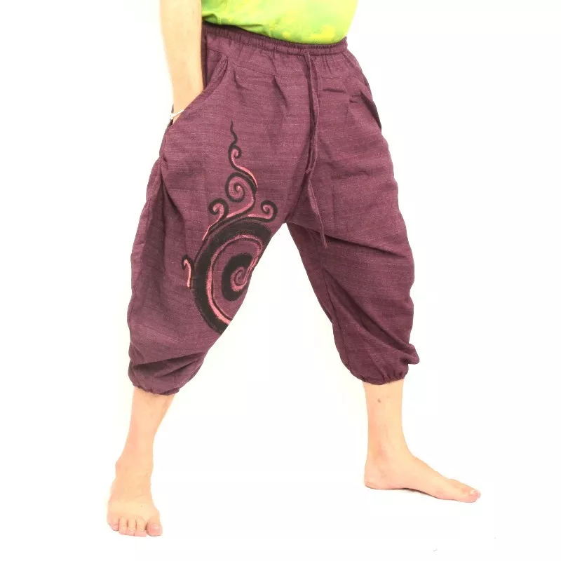 Haremshose Caprihose magenta