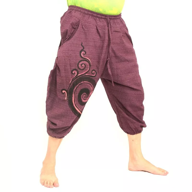 Haremshose Caprihose magenta