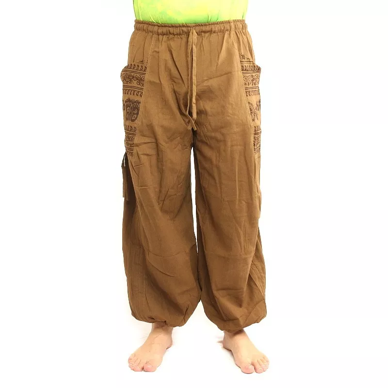 Thai hippie pants for tying Ethno application of heavy cotton