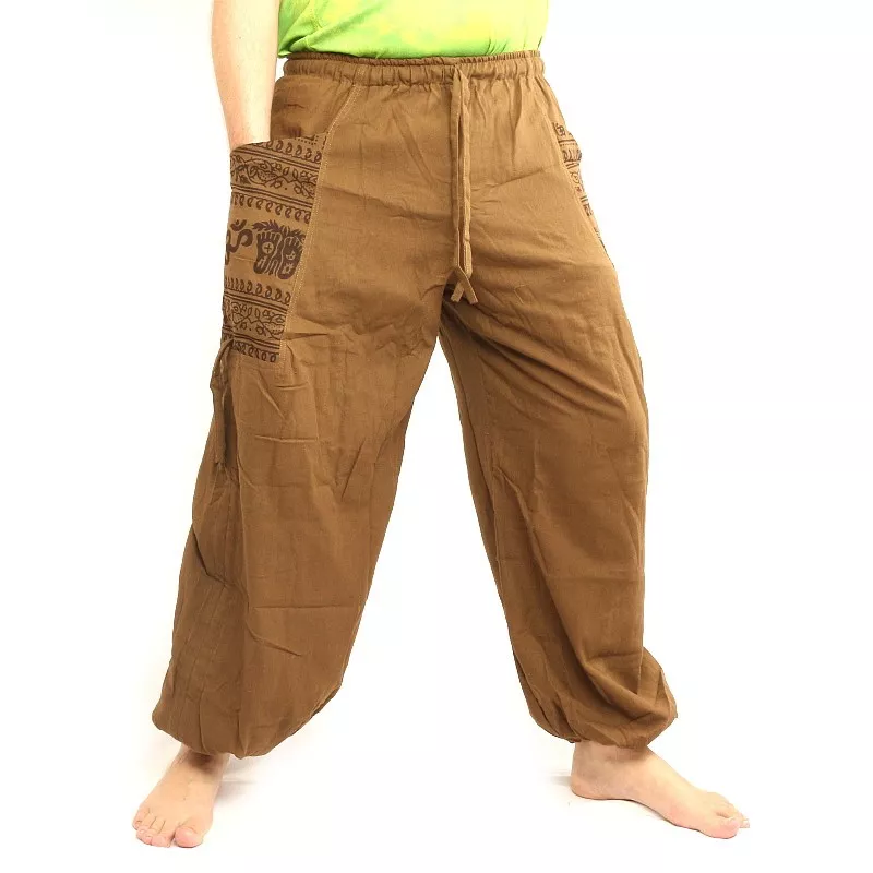 Thai hippie pants for tying Ethno application of heavy cotton