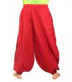 Harem pants cotton red