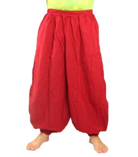 Harem pants cotton red