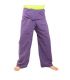 Pantalones de pescador tailandés Cottonmix extra largo - púrpura
