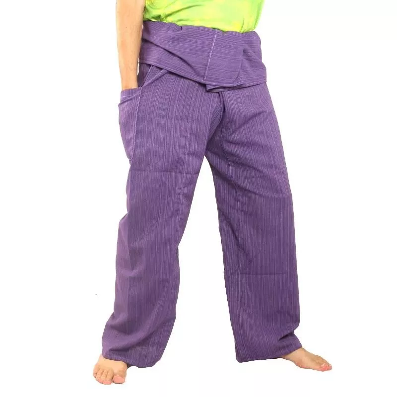 Thai Fisherman Pants Cottonmix extra lang - violett