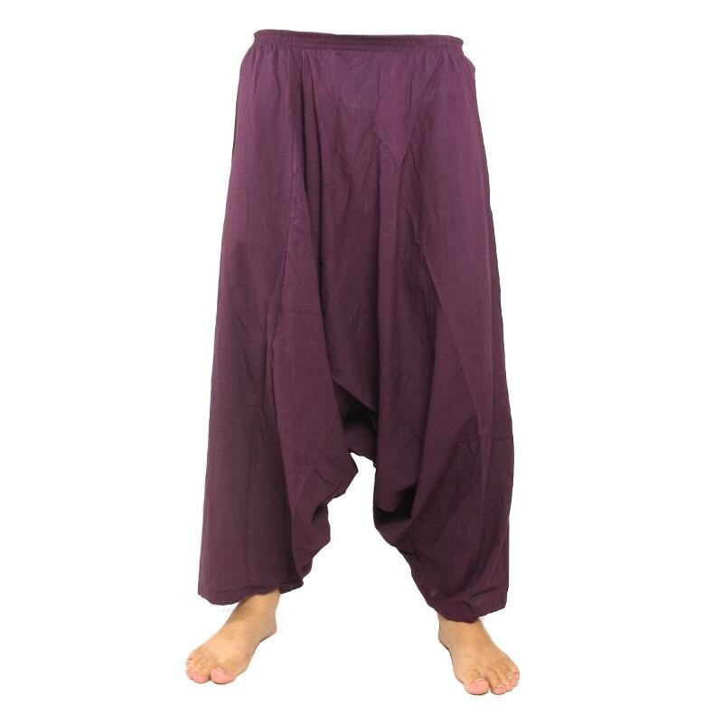 Harem pants cotton - violet