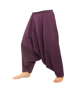 Pantalones Anchos algodón - púrpura