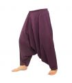 harem pants cotton - purple