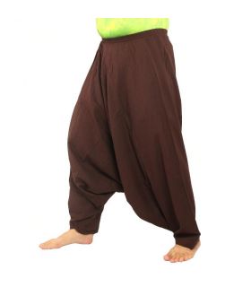 Pantalones Anchos Sii Naam Thaan, marrón