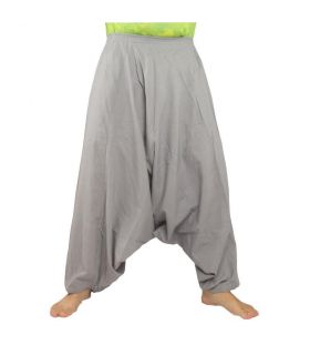 Aladdin pants cotton gray