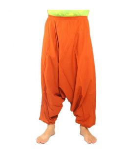 Harem pants cotton orange