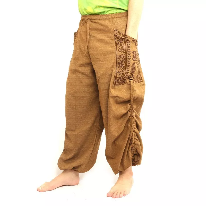 Thai hippie pants for tying Ethno application of heavy cotton