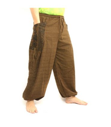 Thai hippie pants for tying Ethno application of heavy cotton