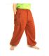 Harem pants ethnic print with large side pockets orange