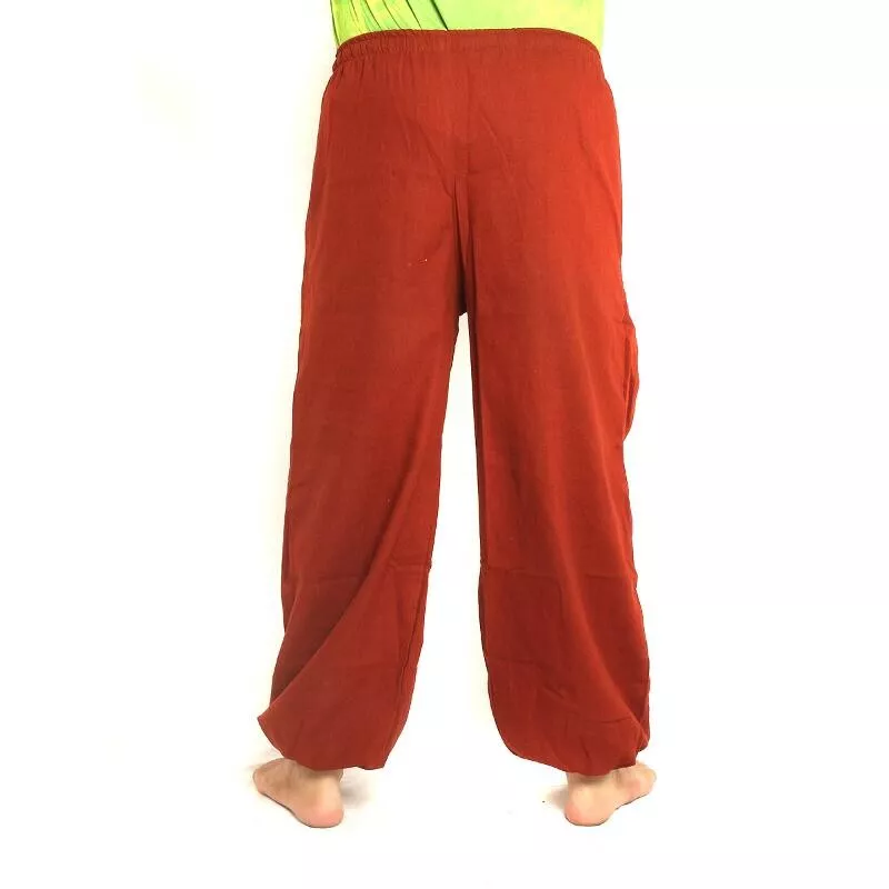 Chillerhose Schnörkelmuster dunkles orange