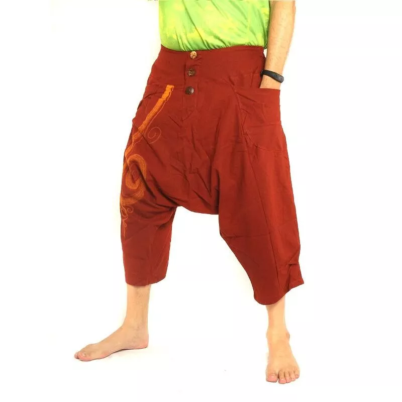 Harem Caprihose mit Spiralmuster