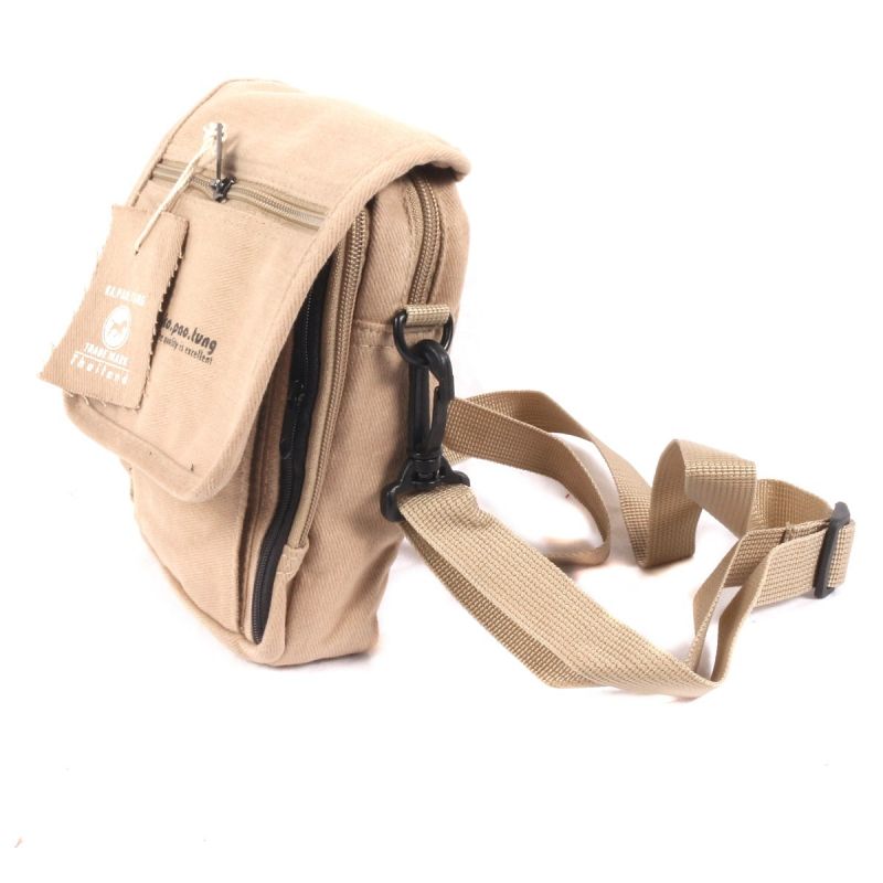 small beige shoulder bag