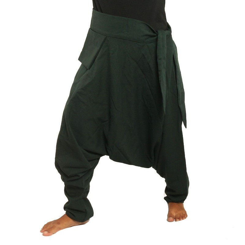 Aladdin Pants - with small side pocket to the side dark green MPCP15