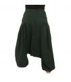 Pantalón de harén con 2 bolsillos laterales profundos, verde