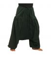 Harem pants with 2 deep side pockets, green
