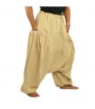 Pantalon sarouel avec 2 poches latérales profondes, beige