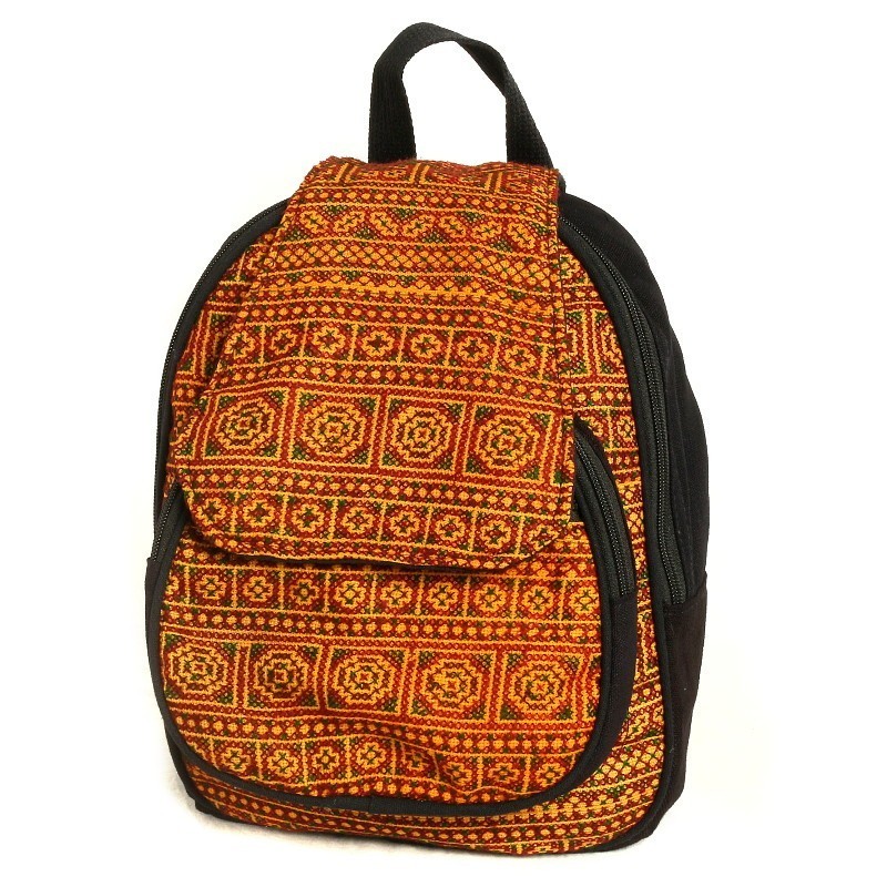 Backpack multi colored embroidered Thailand BAGT10