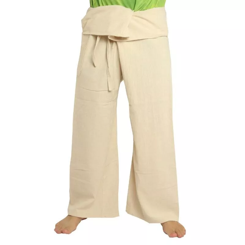 Pantalon de pêcheur thaïlandais - non teint - extra long